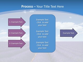 French Pretty Hill PowerPoint Template