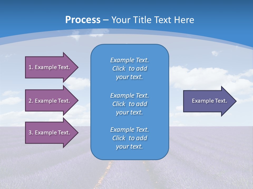 French Pretty Hill PowerPoint Template