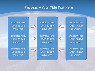 French Pretty Hill PowerPoint Template