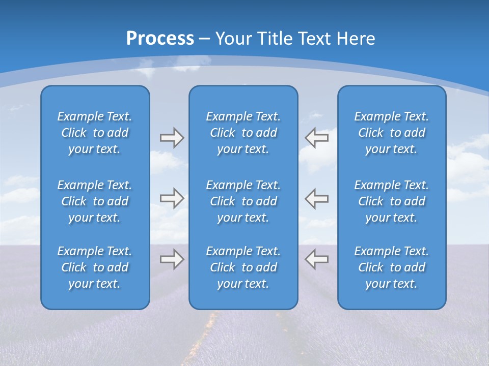 French Pretty Hill PowerPoint Template