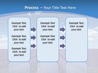 French Pretty Hill PowerPoint Template