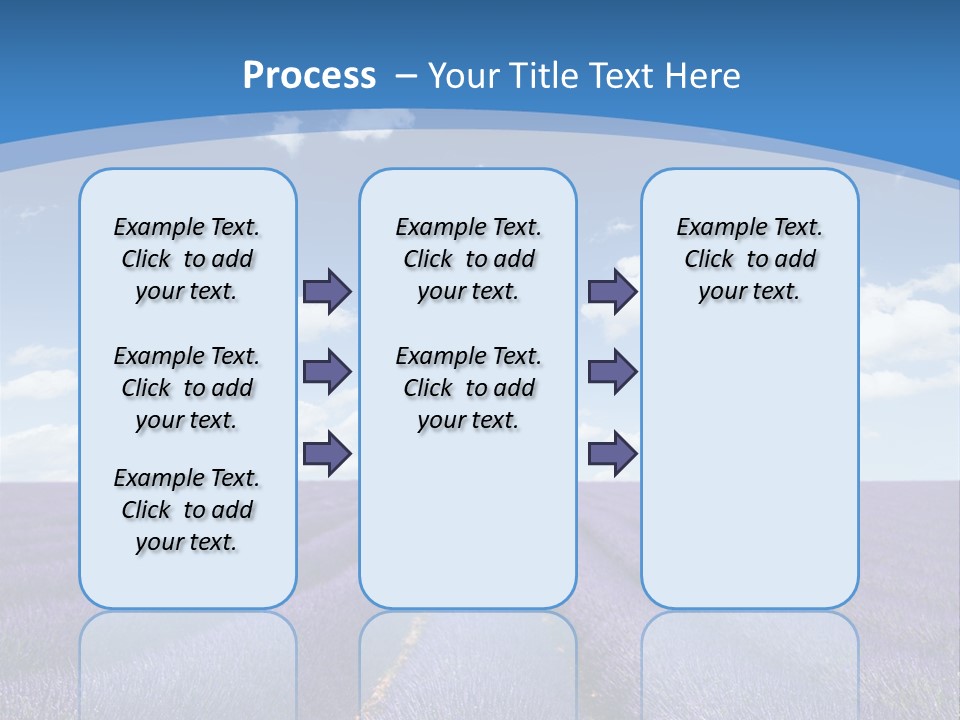 French Pretty Hill PowerPoint Template