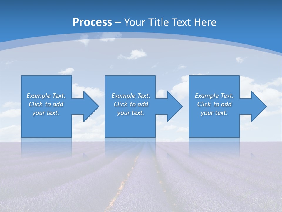 French Pretty Hill PowerPoint Template
