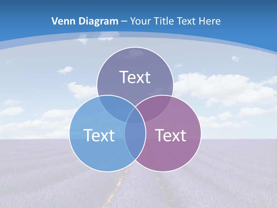 French Pretty Hill PowerPoint Template