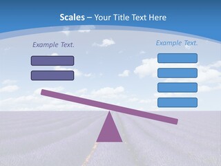 French Pretty Hill PowerPoint Template