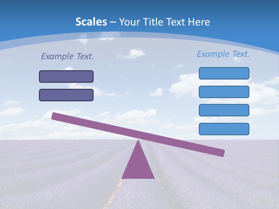 French Pretty Hill PowerPoint Template
