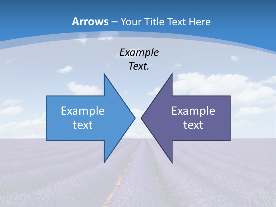 French Pretty Hill PowerPoint Template