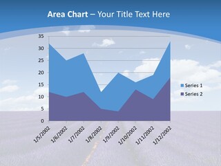 French Pretty Hill PowerPoint Template