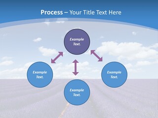 French Pretty Hill PowerPoint Template
