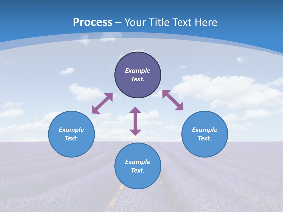 French Pretty Hill PowerPoint Template