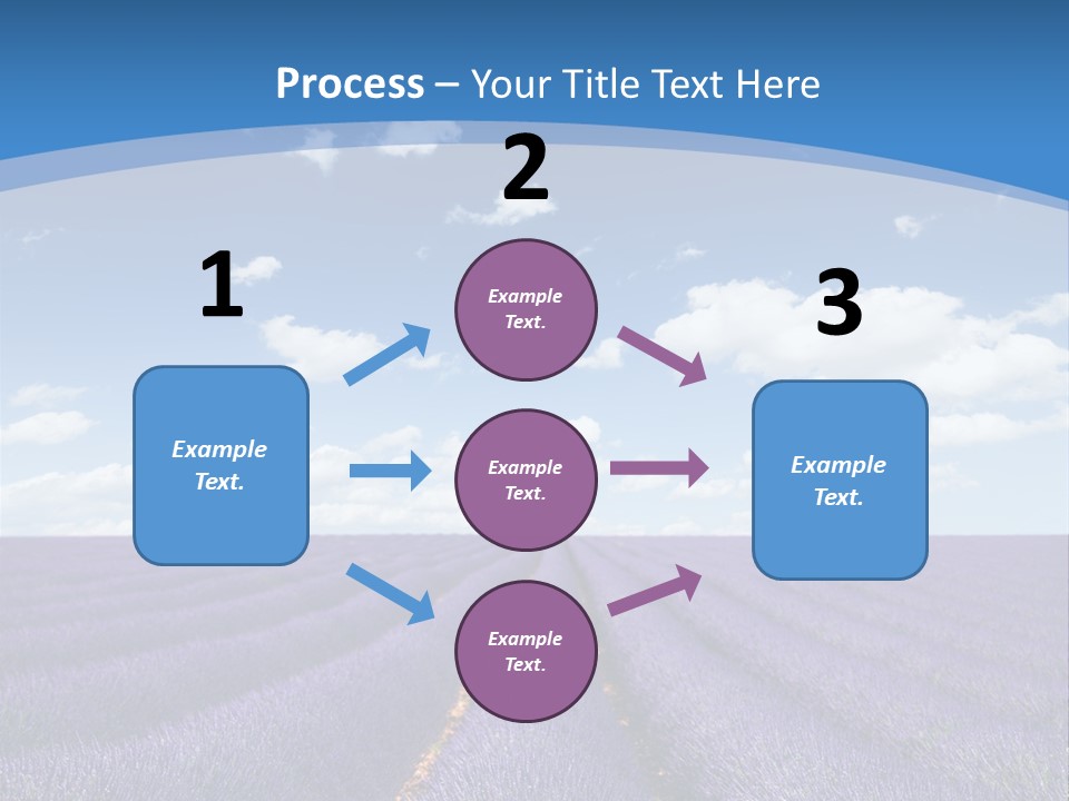 French Pretty Hill PowerPoint Template