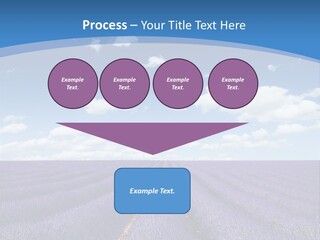 French Pretty Hill PowerPoint Template