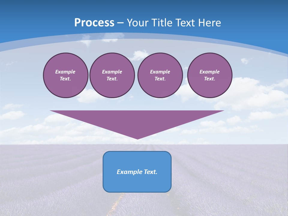 French Pretty Hill PowerPoint Template