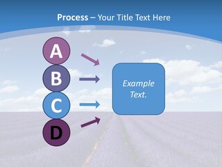 French Pretty Hill PowerPoint Template