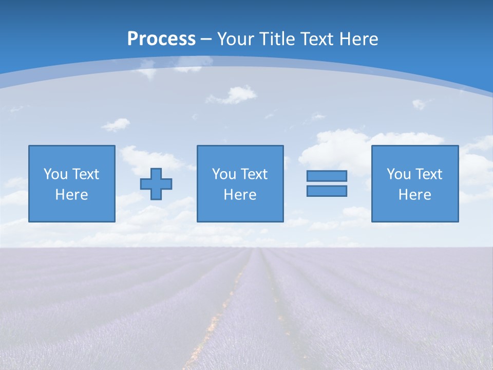 French Pretty Hill PowerPoint Template