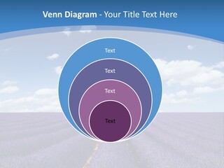 French Pretty Hill PowerPoint Template