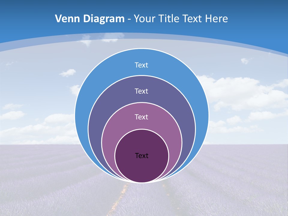 French Pretty Hill PowerPoint Template