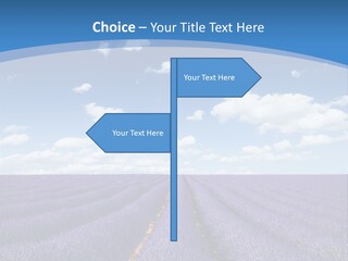 French Pretty Hill PowerPoint Template