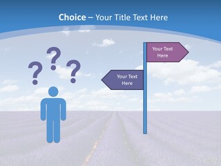 French Pretty Hill PowerPoint Template