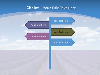 French Pretty Hill PowerPoint Template