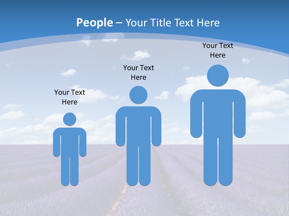 French Pretty Hill PowerPoint Template