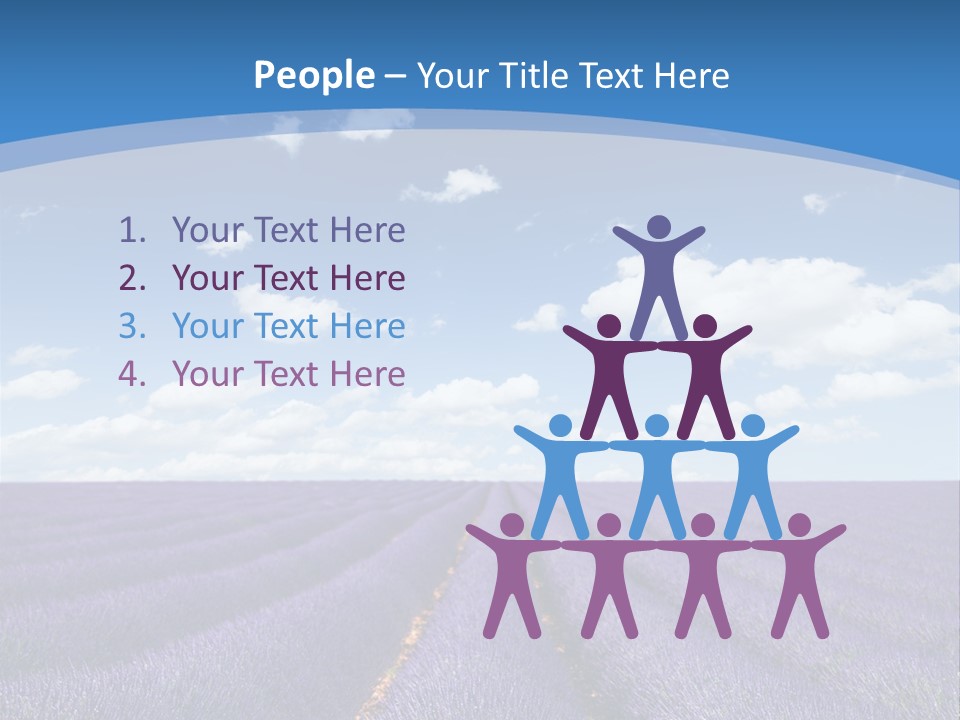 French Pretty Hill PowerPoint Template