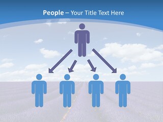 French Pretty Hill PowerPoint Template