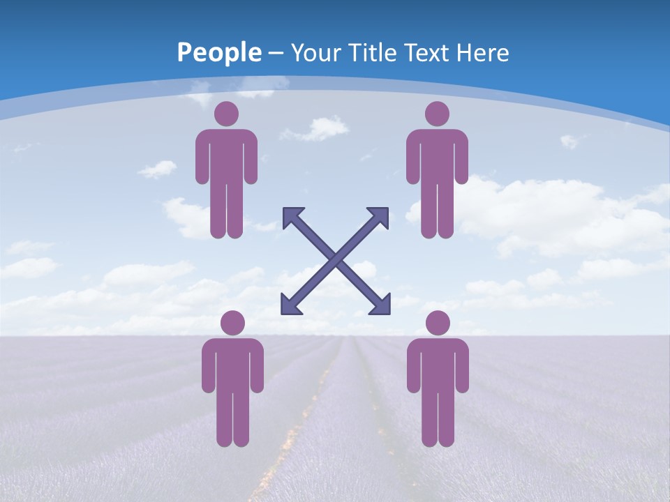 French Pretty Hill PowerPoint Template