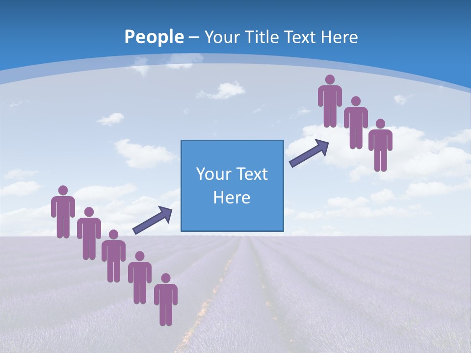 French Pretty Hill PowerPoint Template