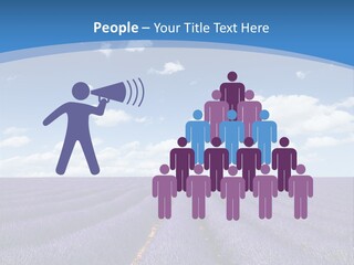 French Pretty Hill PowerPoint Template