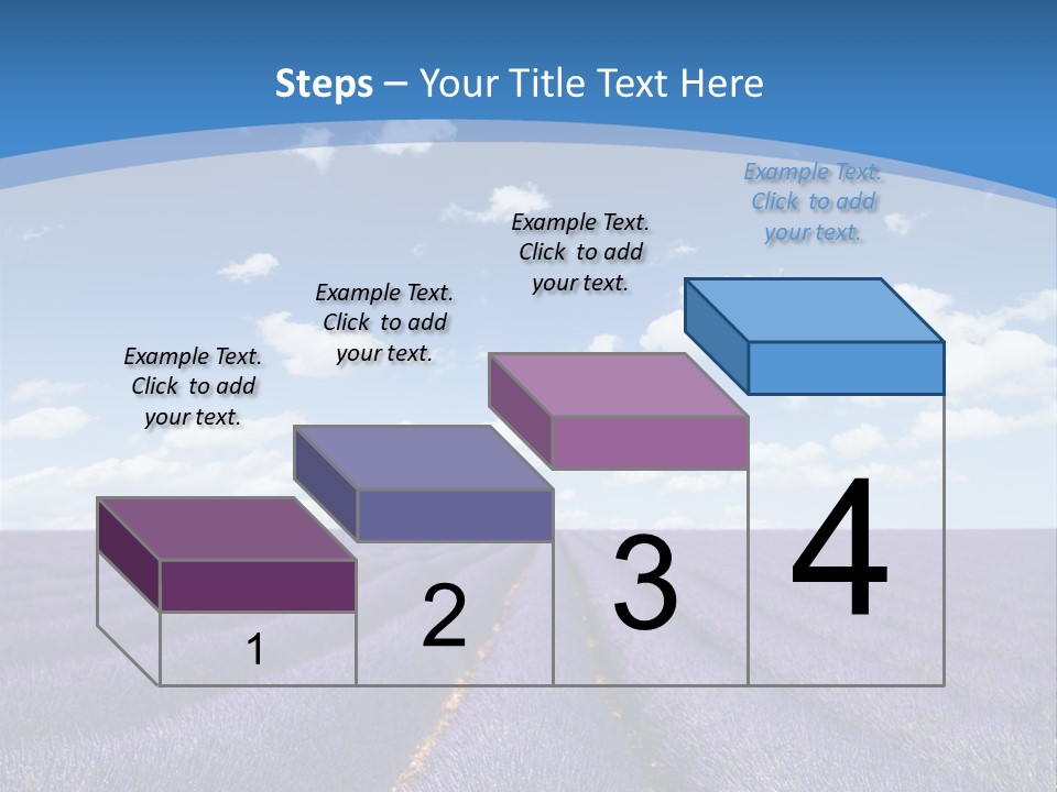 French Pretty Hill PowerPoint Template