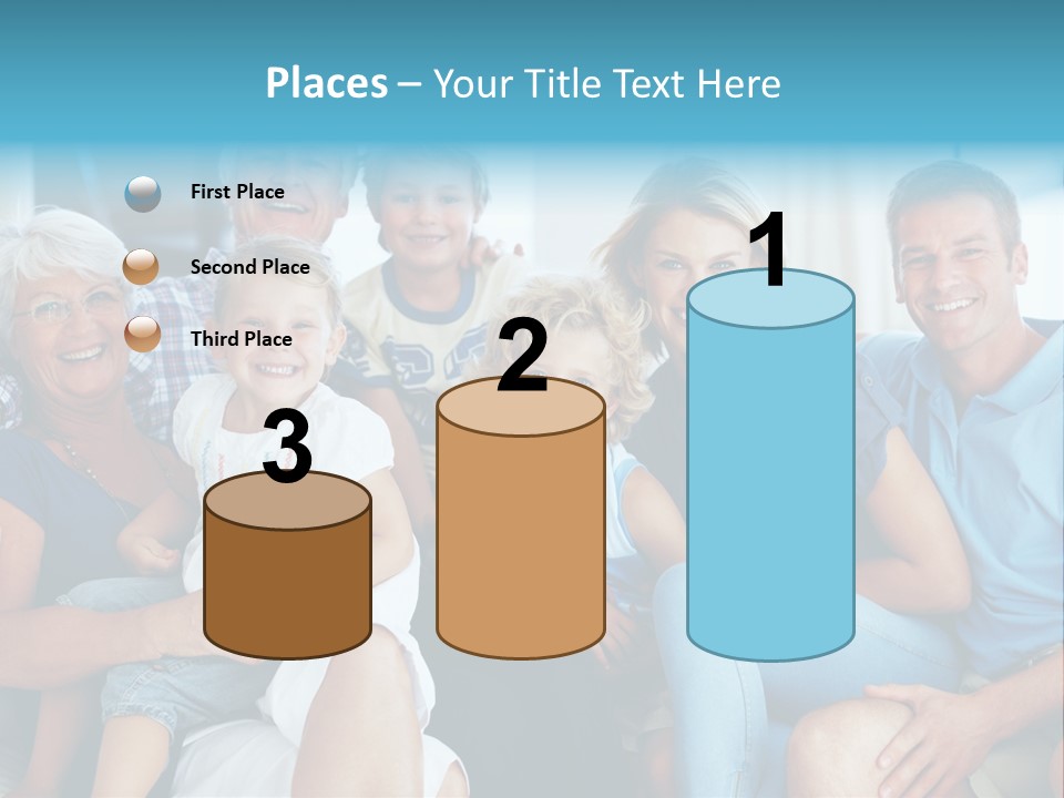 Senior Portrait Young PowerPoint Template