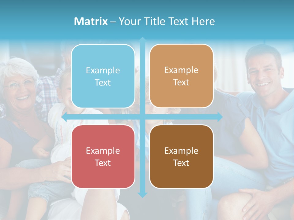 Senior Portrait Young PowerPoint Template