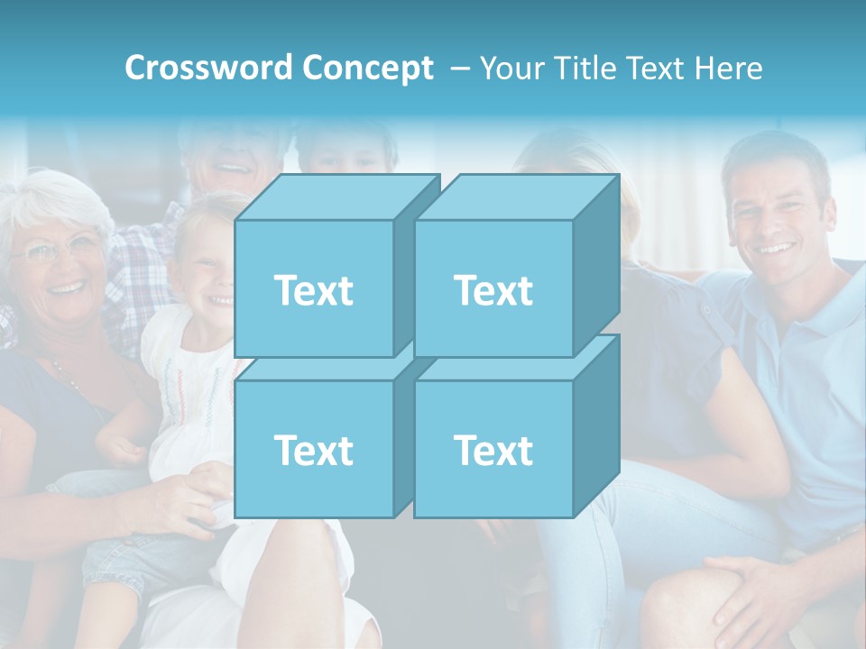 Senior Portrait Young PowerPoint Template