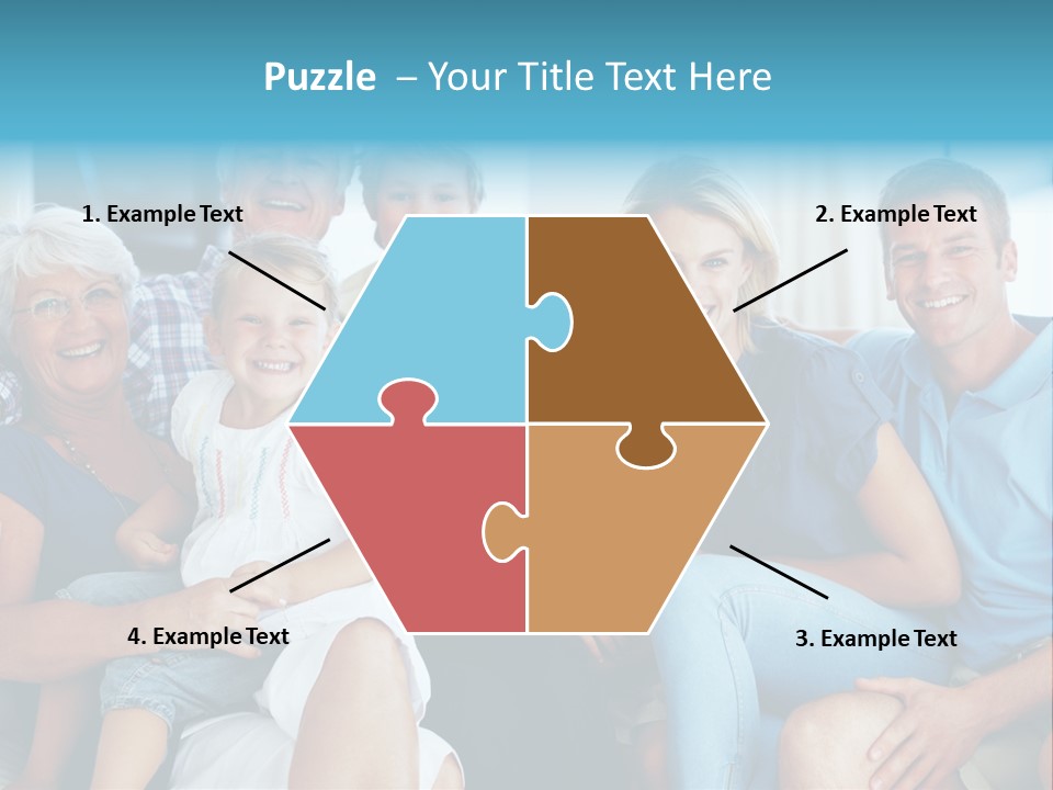 Senior Portrait Young PowerPoint Template