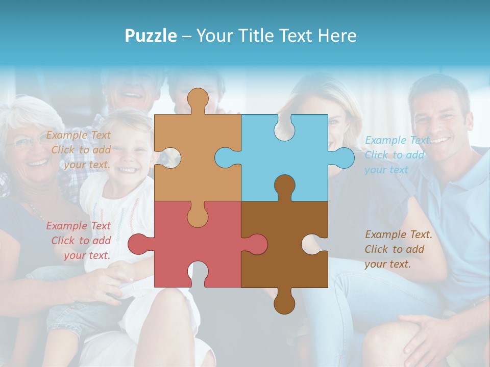 Senior Portrait Young PowerPoint Template