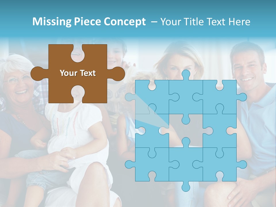 Senior Portrait Young PowerPoint Template