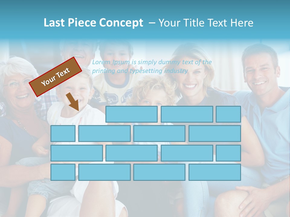 Senior Portrait Young PowerPoint Template