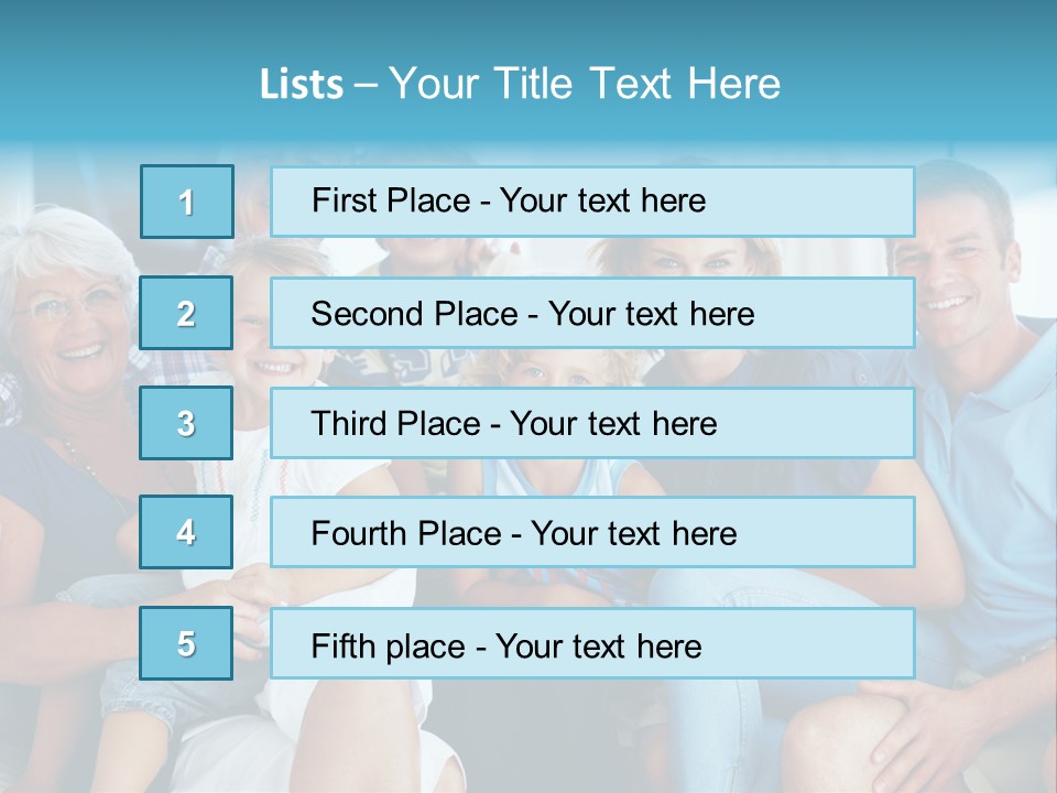 Senior Portrait Young PowerPoint Template