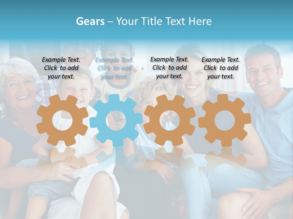 Senior Portrait Young PowerPoint Template