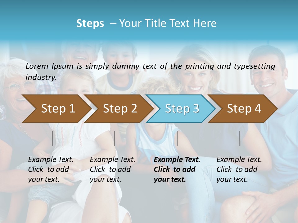 Senior Portrait Young PowerPoint Template