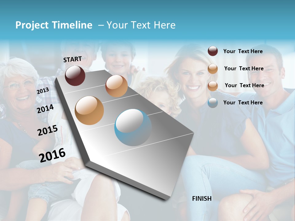 Senior Portrait Young PowerPoint Template