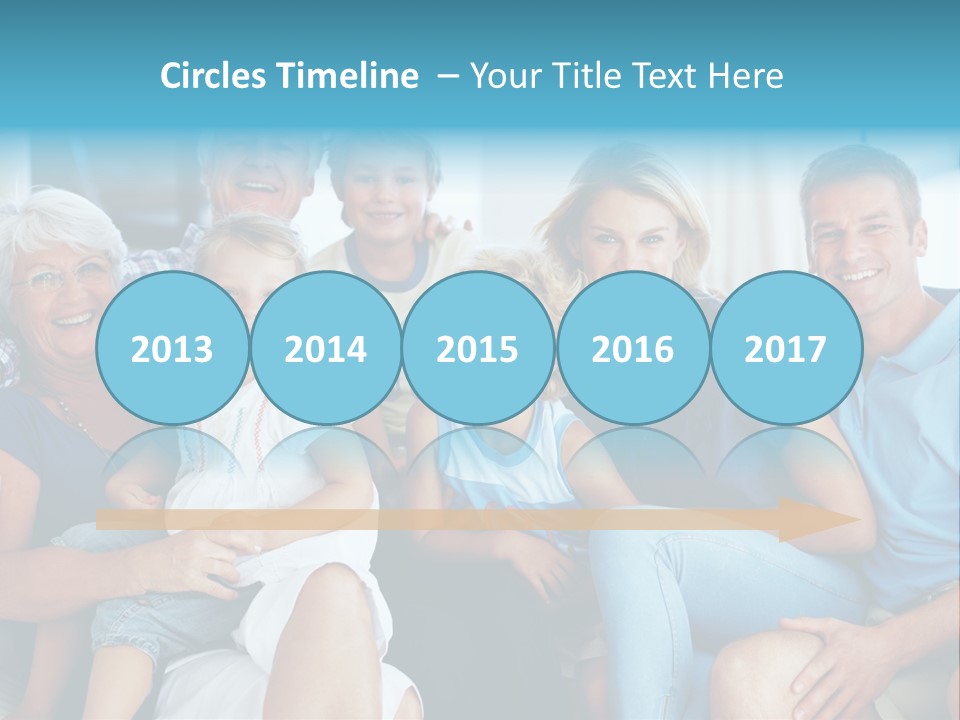 Senior Portrait Young PowerPoint Template