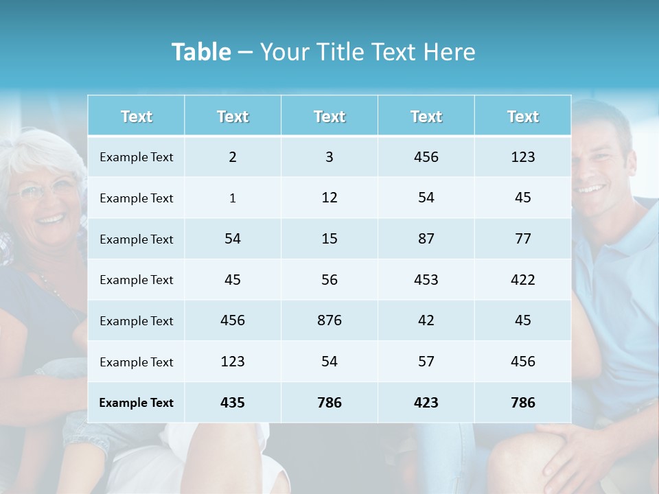 Senior Portrait Young PowerPoint Template