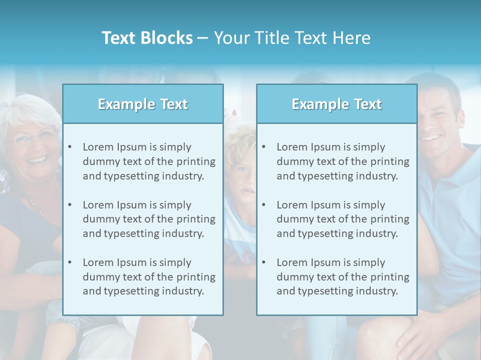 Senior Portrait Young PowerPoint Template