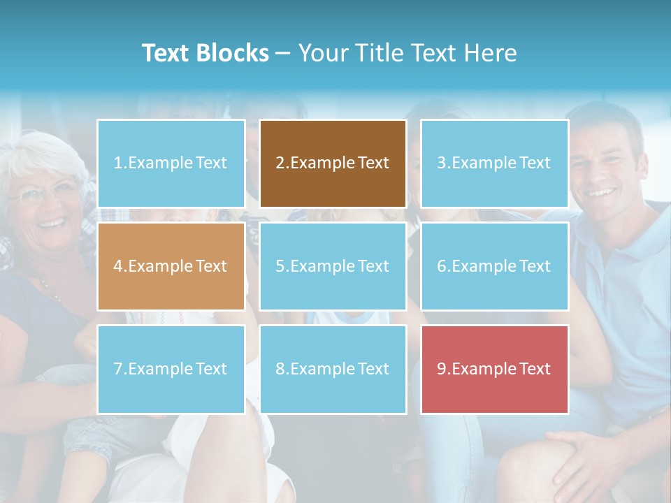 Senior Portrait Young PowerPoint Template