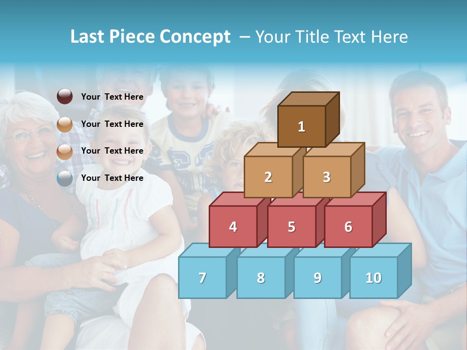 Senior Portrait Young PowerPoint Template