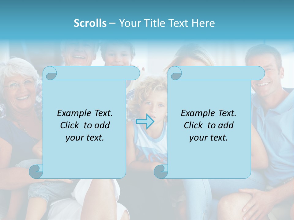 Senior Portrait Young PowerPoint Template