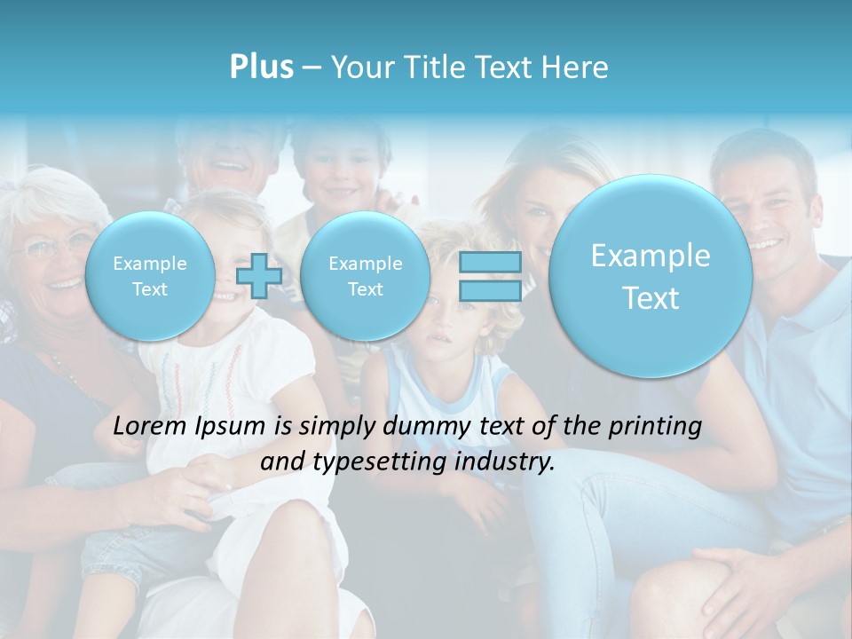 Senior Portrait Young PowerPoint Template