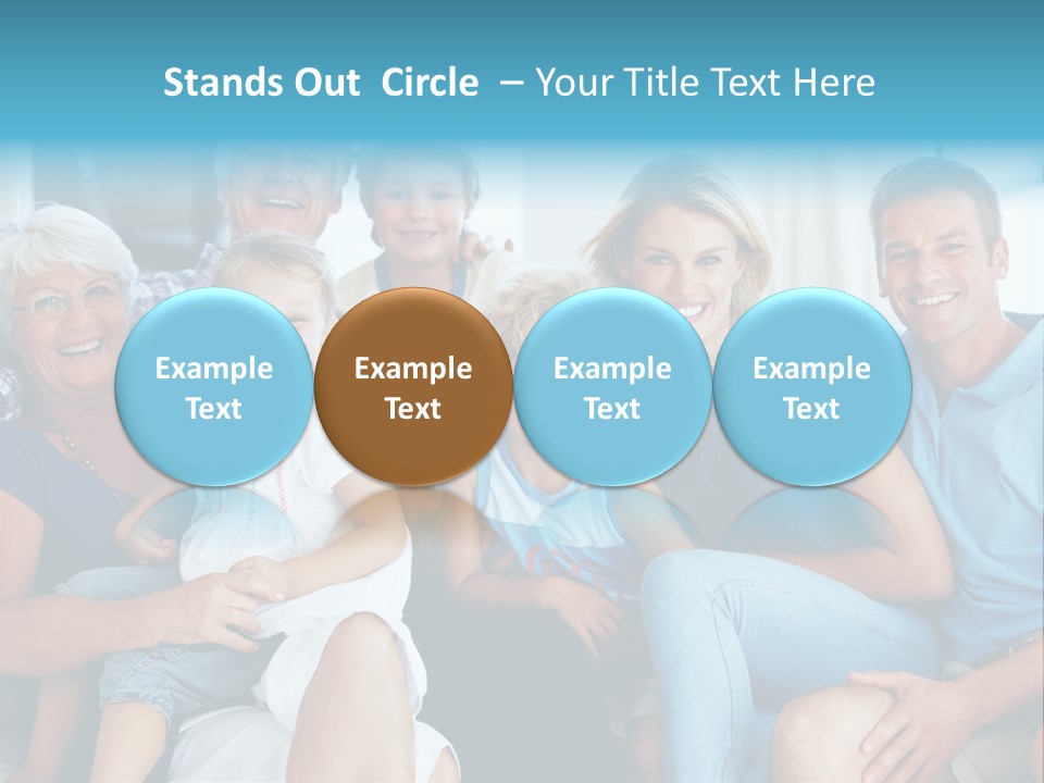 Senior Portrait Young PowerPoint Template